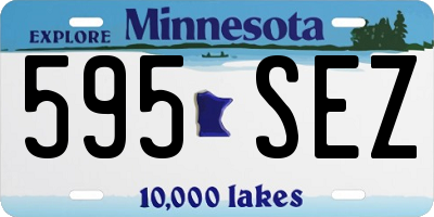 MN license plate 595SEZ