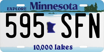 MN license plate 595SFN