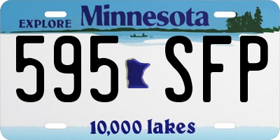 MN license plate 595SFP