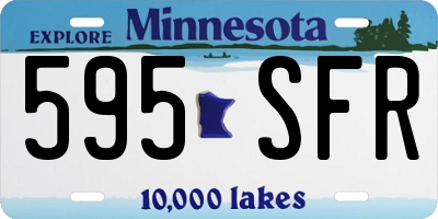 MN license plate 595SFR