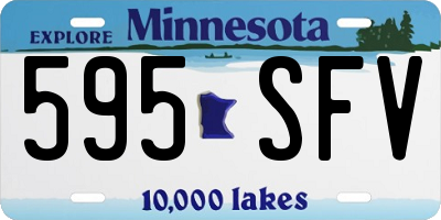 MN license plate 595SFV