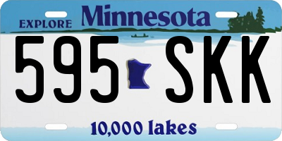 MN license plate 595SKK