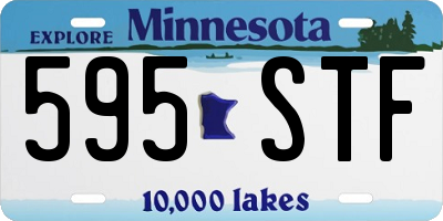MN license plate 595STF