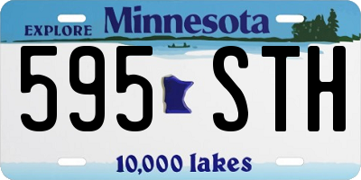 MN license plate 595STH