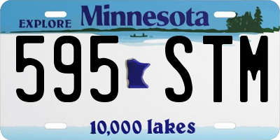 MN license plate 595STM