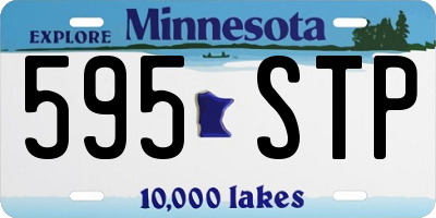 MN license plate 595STP