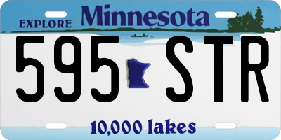 MN license plate 595STR