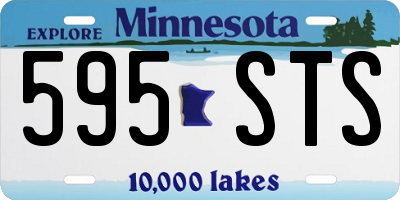 MN license plate 595STS