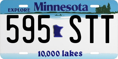 MN license plate 595STT