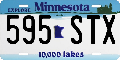 MN license plate 595STX