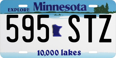 MN license plate 595STZ