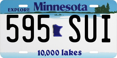 MN license plate 595SUI