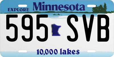 MN license plate 595SVB