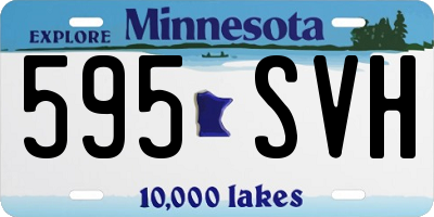 MN license plate 595SVH