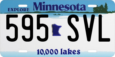 MN license plate 595SVL