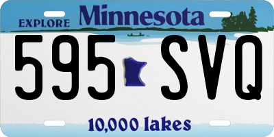 MN license plate 595SVQ