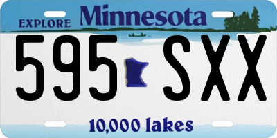 MN license plate 595SXX