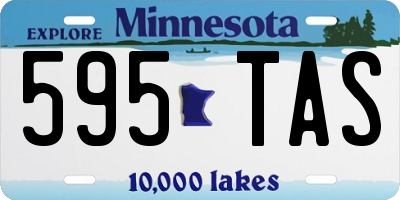 MN license plate 595TAS