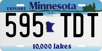 MN license plate 595TDT