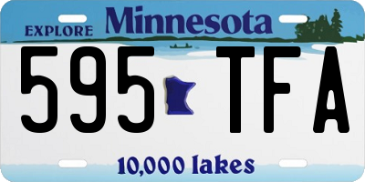 MN license plate 595TFA