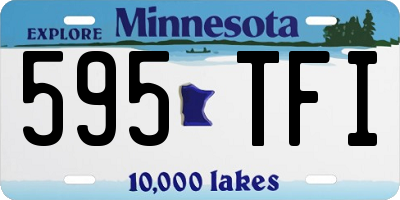 MN license plate 595TFI