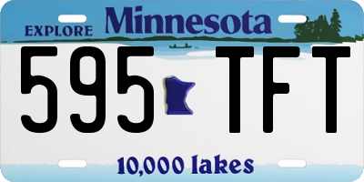 MN license plate 595TFT