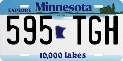 MN license plate 595TGH