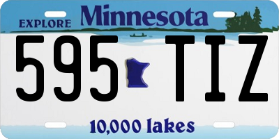 MN license plate 595TIZ