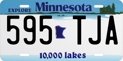 MN license plate 595TJA