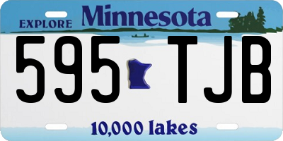 MN license plate 595TJB