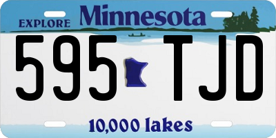 MN license plate 595TJD