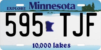 MN license plate 595TJF