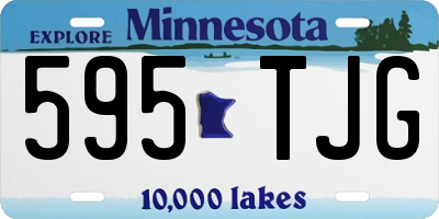 MN license plate 595TJG