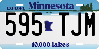 MN license plate 595TJM