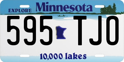 MN license plate 595TJO