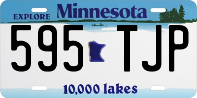 MN license plate 595TJP