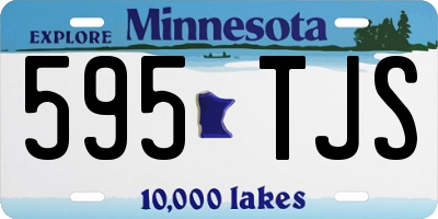 MN license plate 595TJS