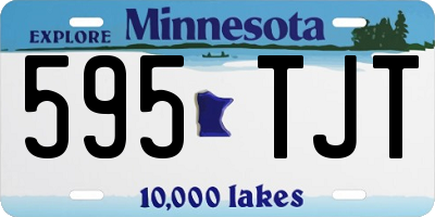 MN license plate 595TJT