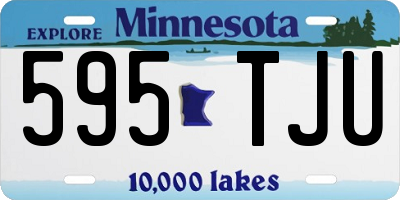 MN license plate 595TJU