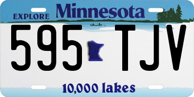 MN license plate 595TJV
