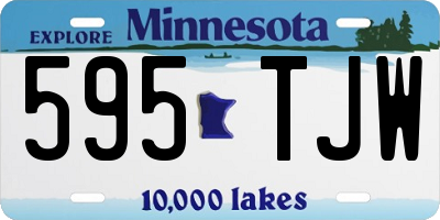 MN license plate 595TJW
