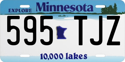 MN license plate 595TJZ