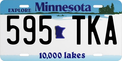 MN license plate 595TKA