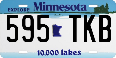 MN license plate 595TKB
