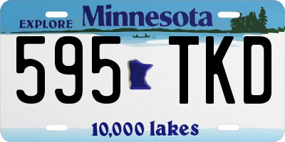 MN license plate 595TKD
