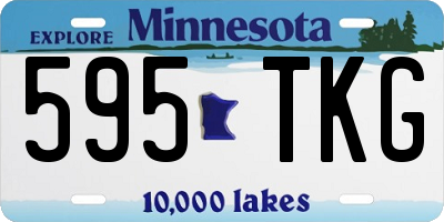 MN license plate 595TKG