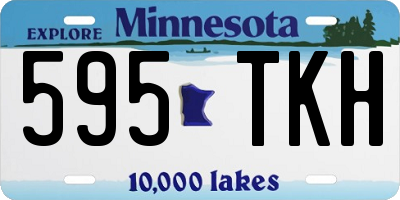 MN license plate 595TKH