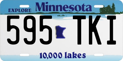 MN license plate 595TKI