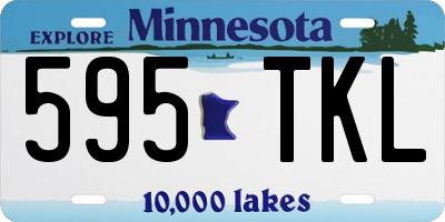MN license plate 595TKL