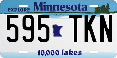 MN license plate 595TKN